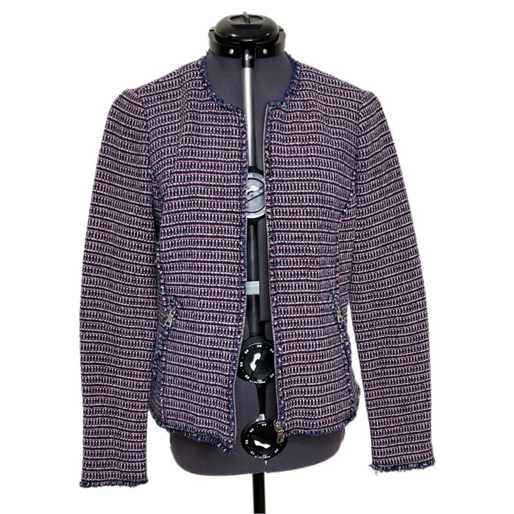 Rebecca Taylor Tweed Zip Blazer